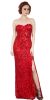 Main image of Strapless Sweetheart Sequins Long Formal Prom Dress